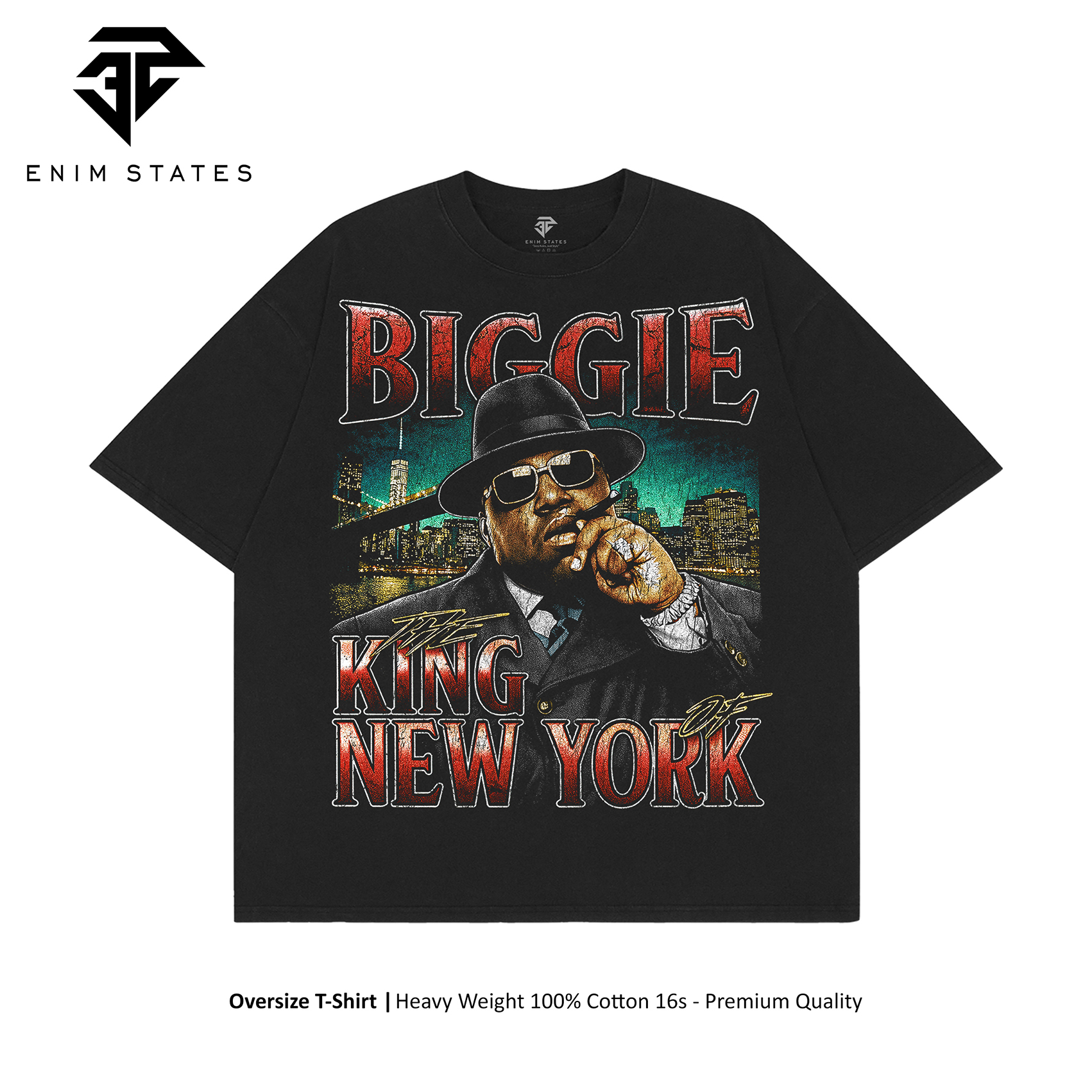 Tshirt Oversize Bootleg Biggie - King New York (front)