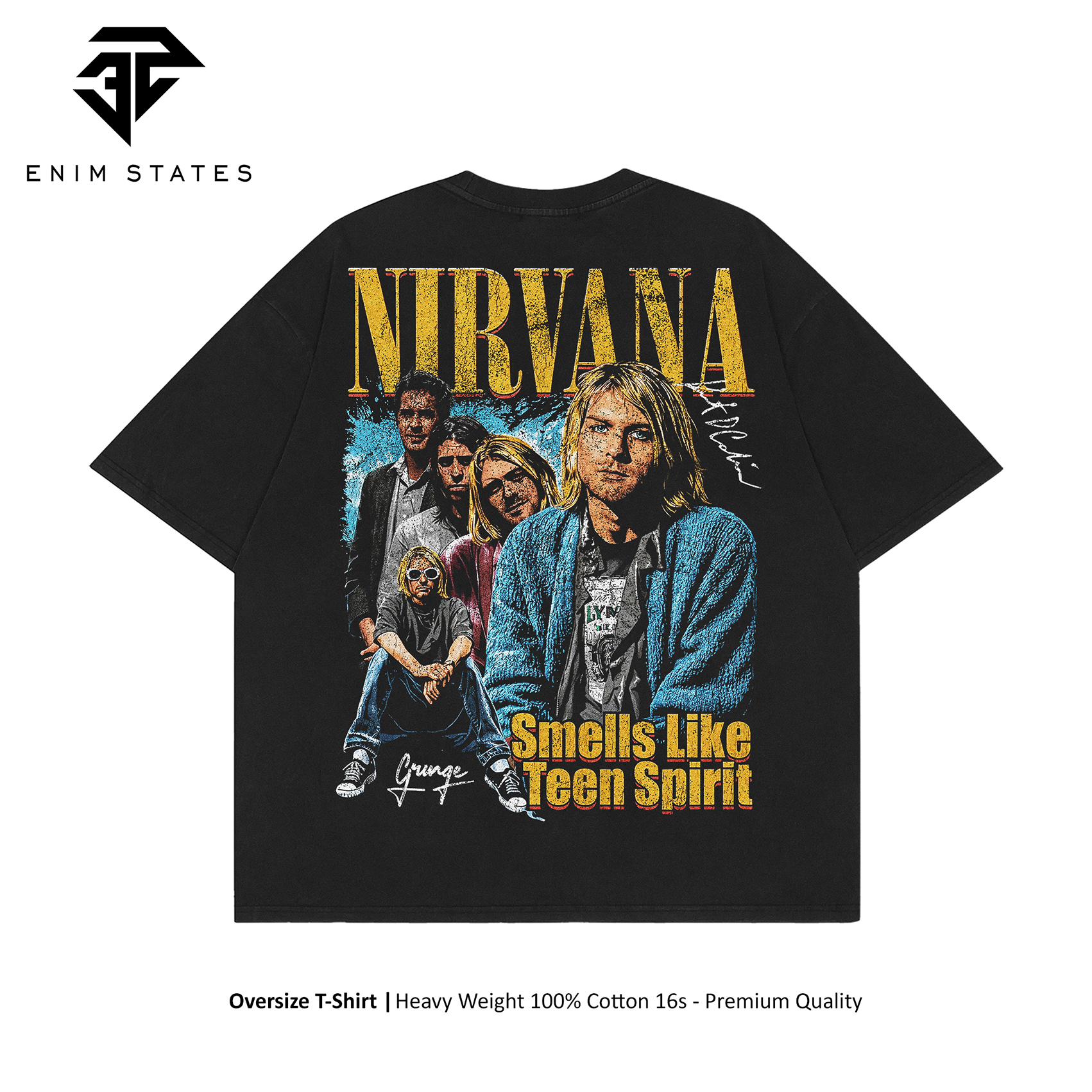 Tshirt Oversize Bootleg Nirvana - Smells Like Teen Spirit (back) 2