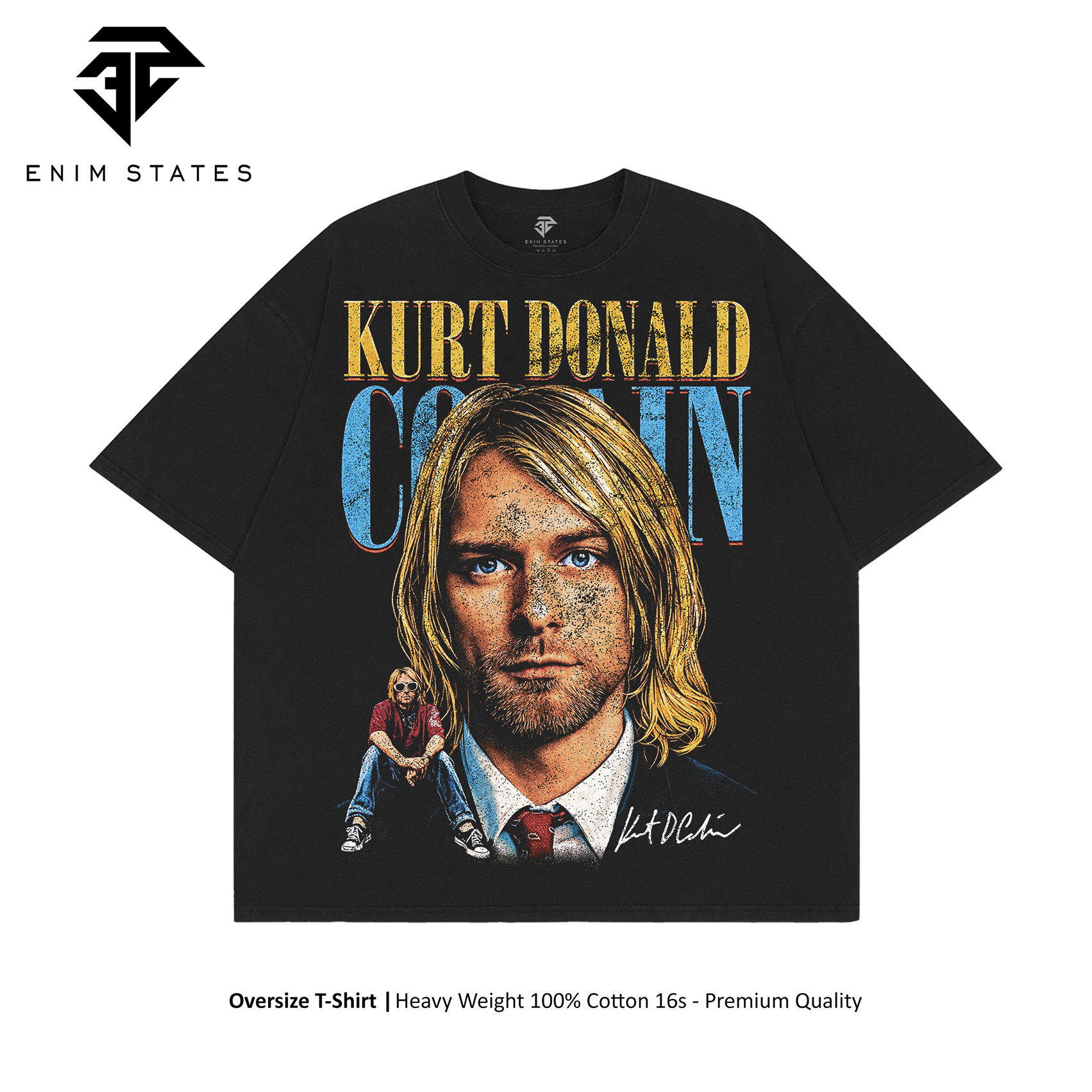 Tshirt Oversize Bootleg Nirvana - Smells Like Teen Spirit (front)